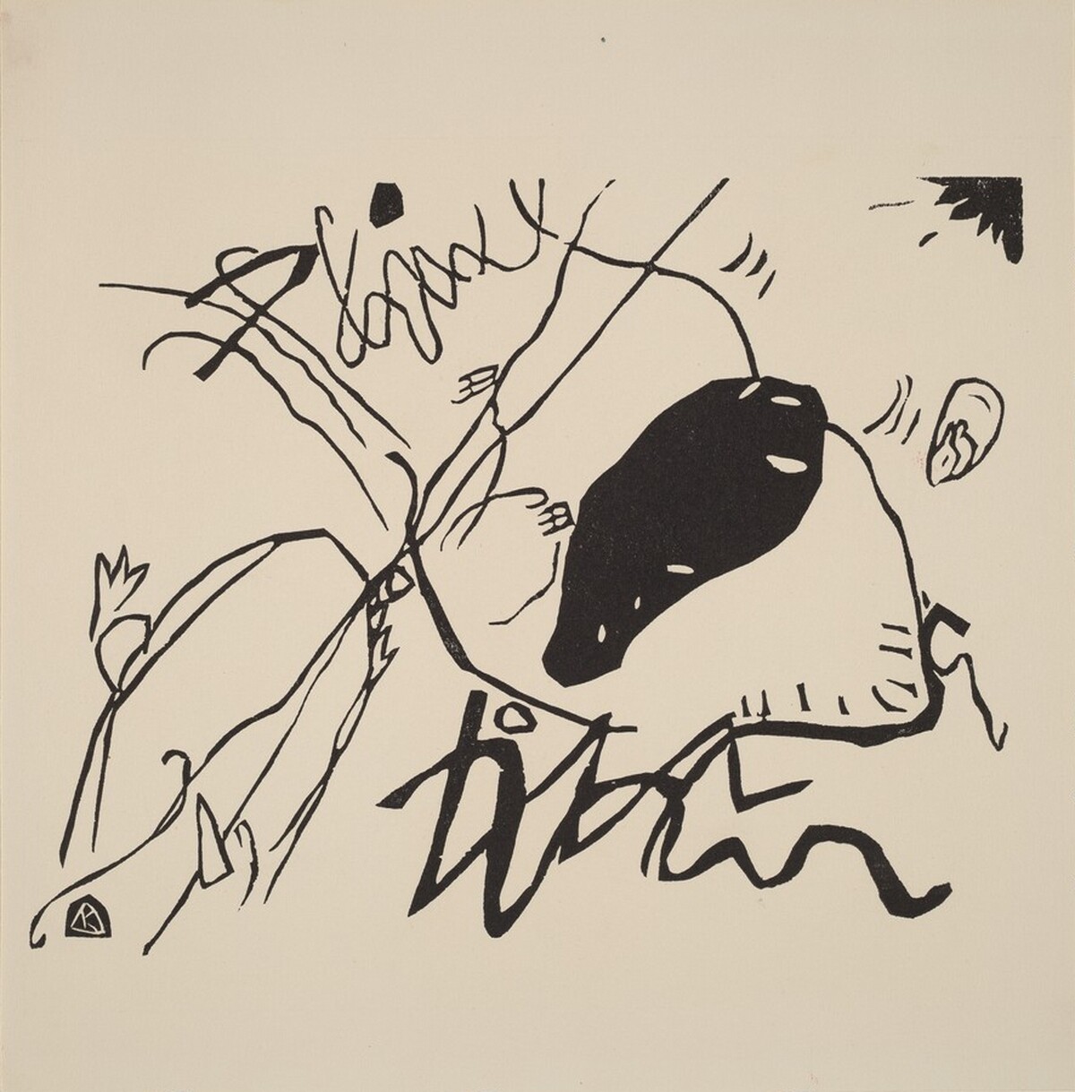 Schwarzer Fleck by Wassily Kandinsky