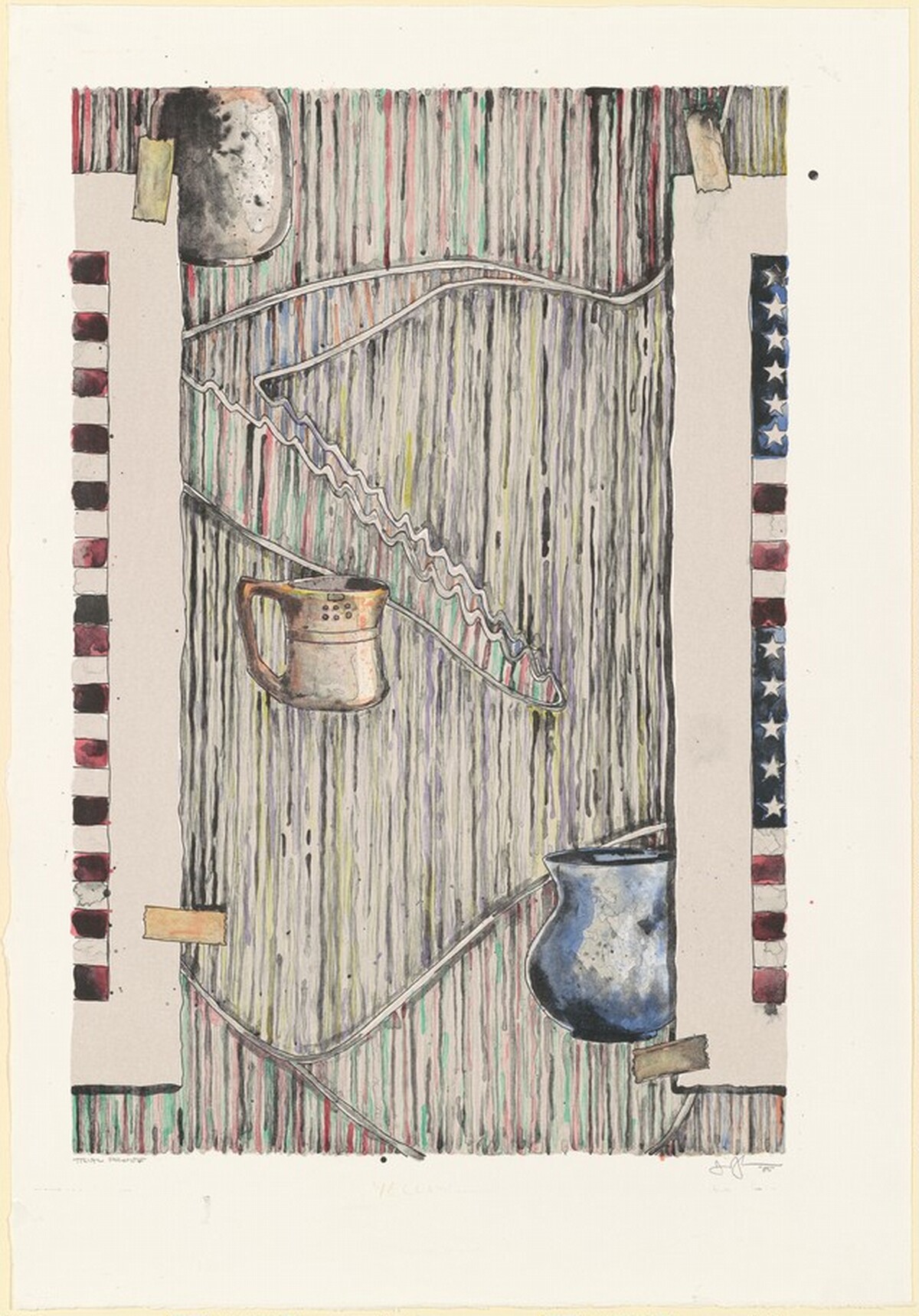 Ventriloquist [trial proof] by Jasper Johns