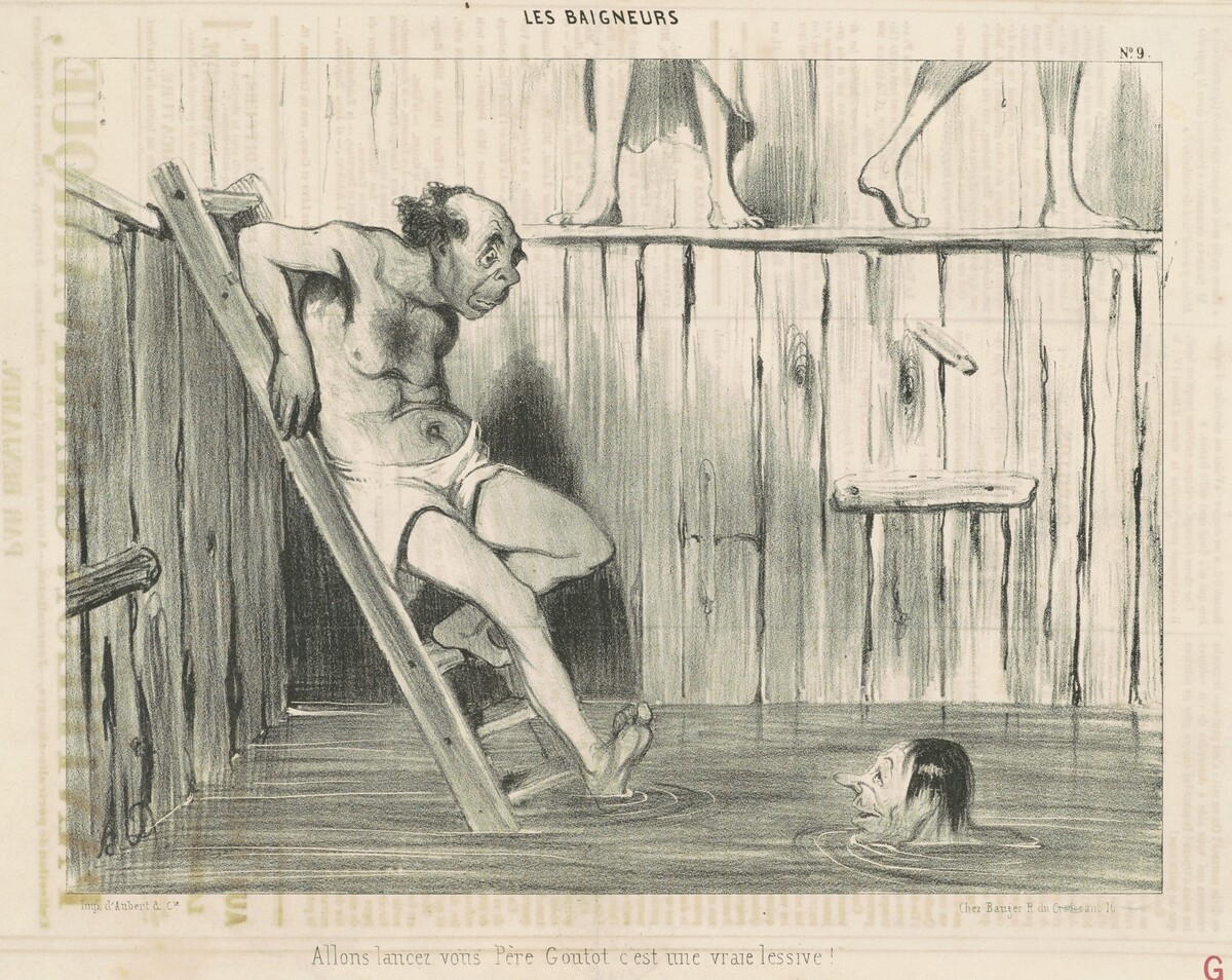 Allons lancez vous père goutot... by Honoré Daumier