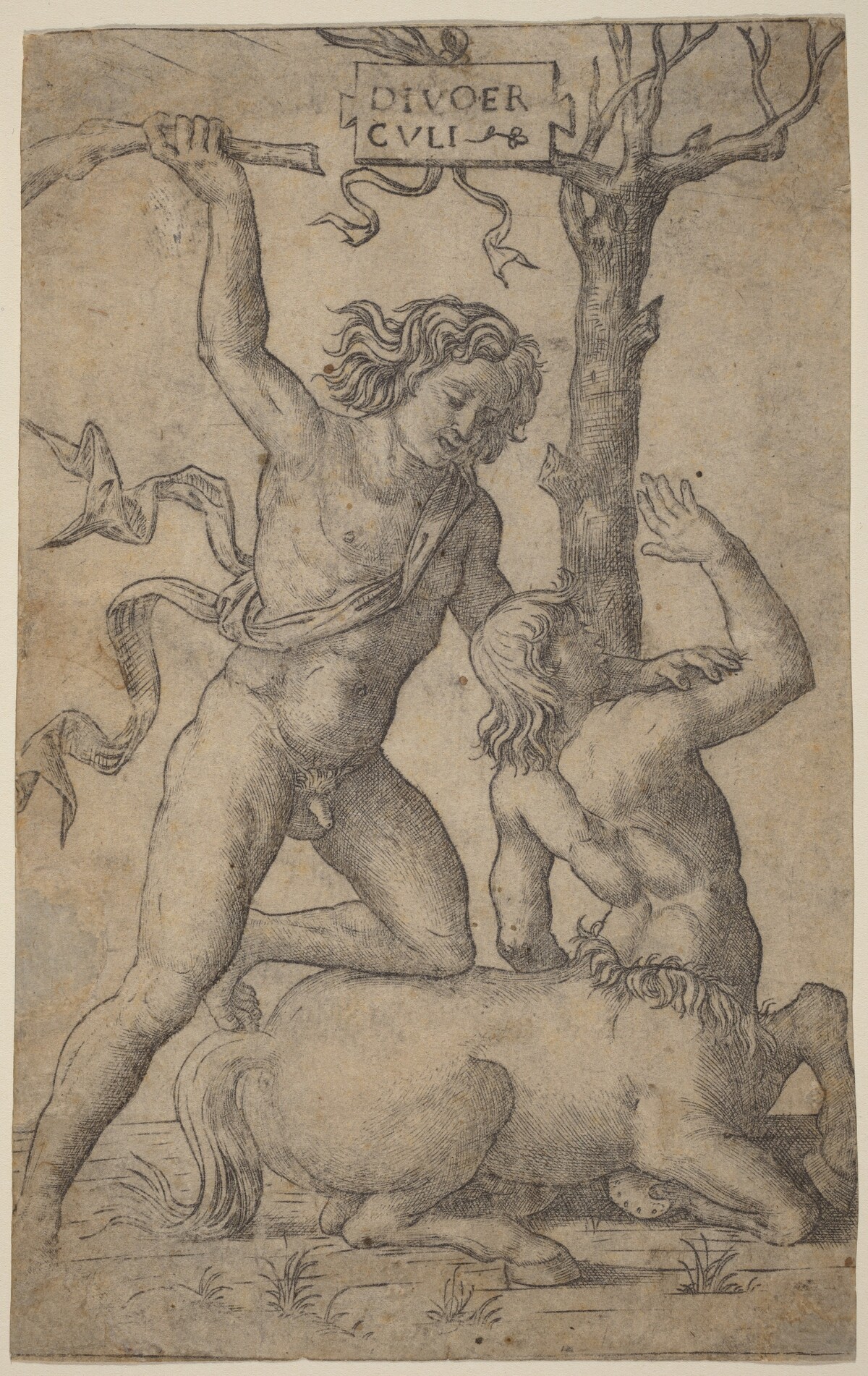 Hercules and Nessus by Marcantonio Raimondi