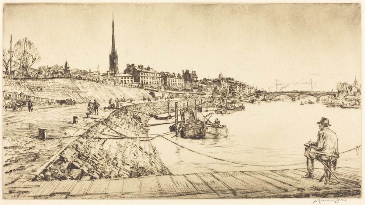 Rouen by Sir Muirhead Bone