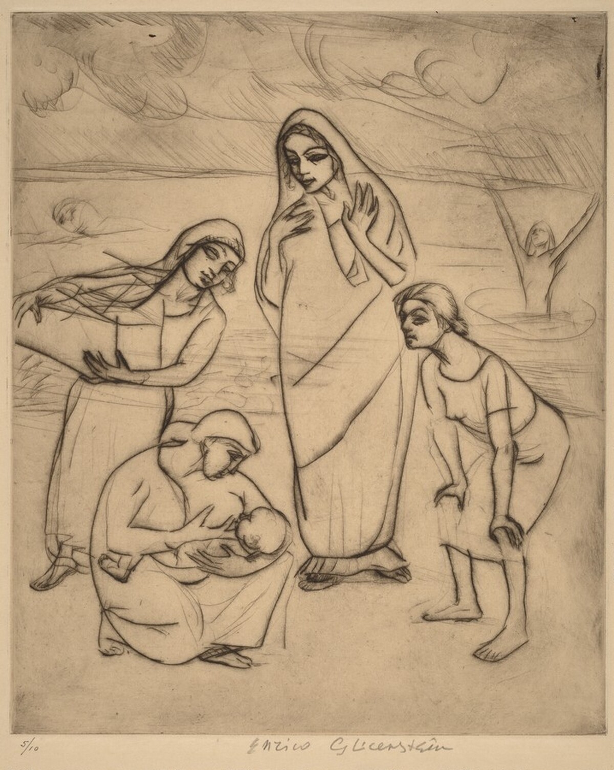 The Finding of Moses by Henryk Glicenstein
