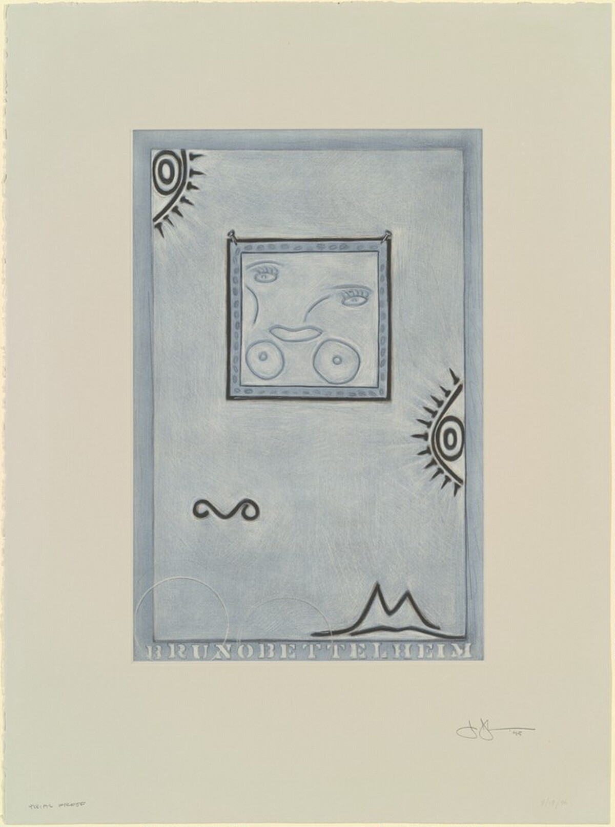 Untitled (White Mezzotint) [trial proof] by Jasper Johns