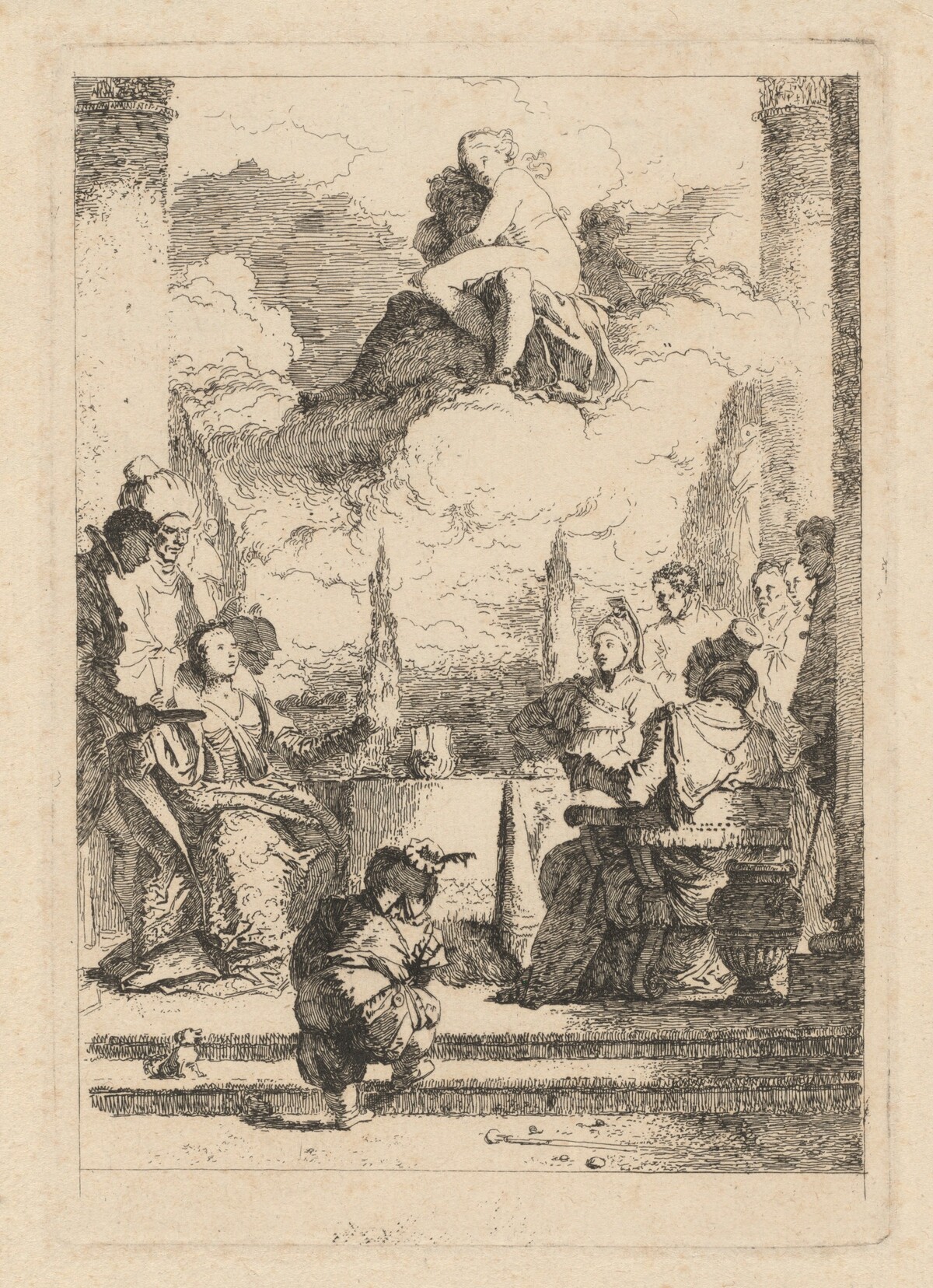 The Banquet of Antony and Cleopatra by Jean-Honoré Fragonard after Giovanni Battista Tiepolo