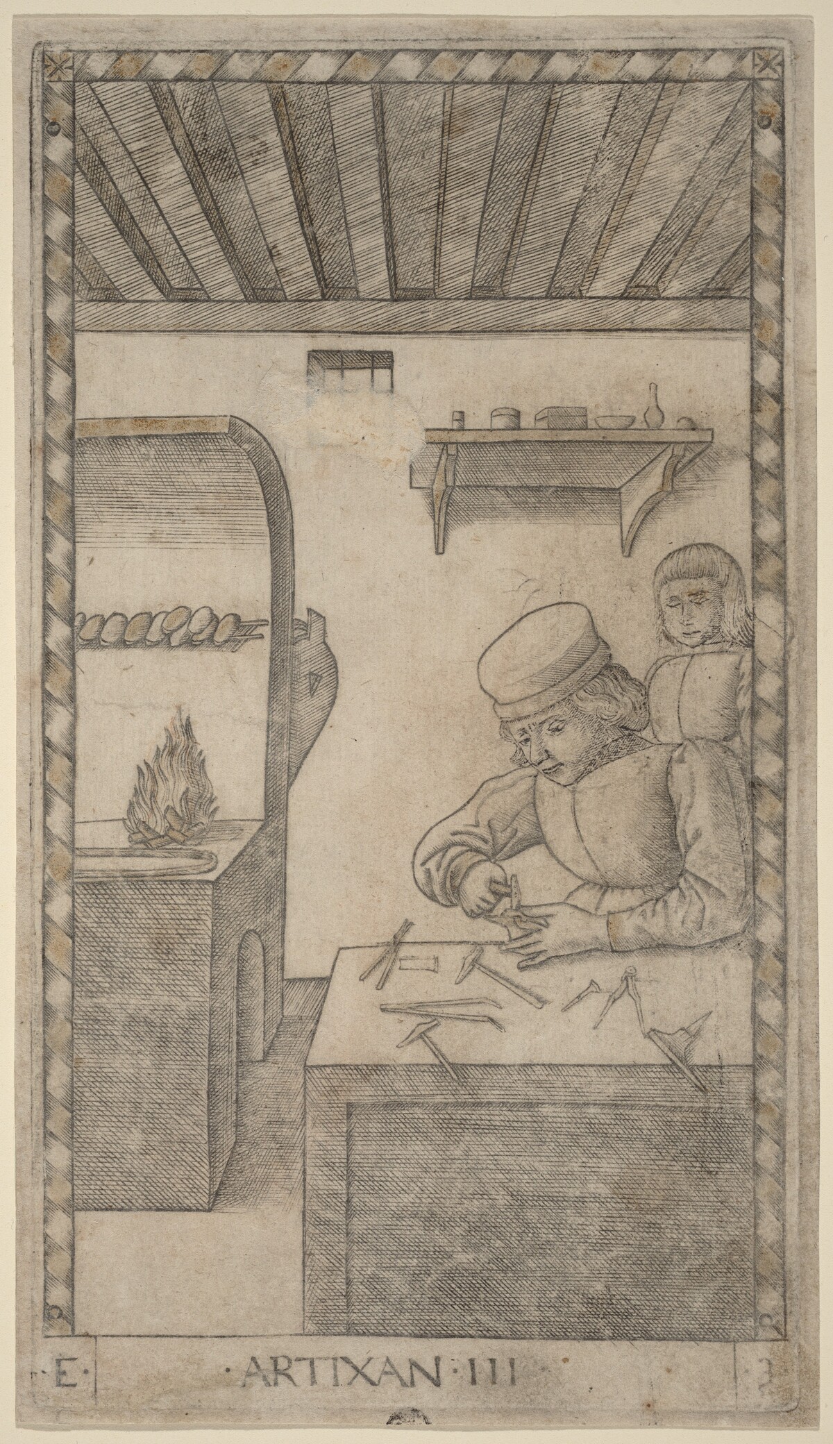 Artixan (Artisan) by Master of the E-Series Tarocchi