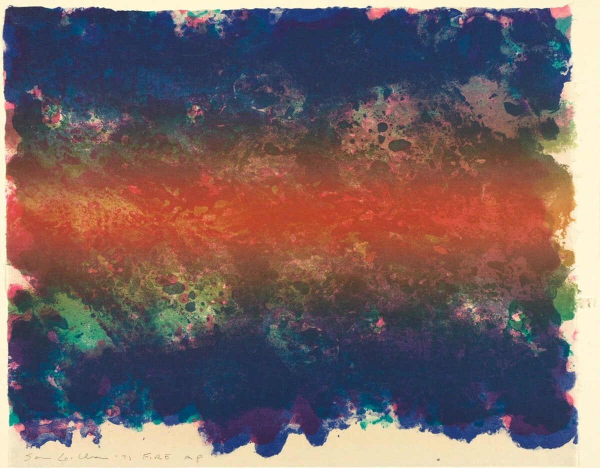 Fire (artist proof) by Sam Gilliam