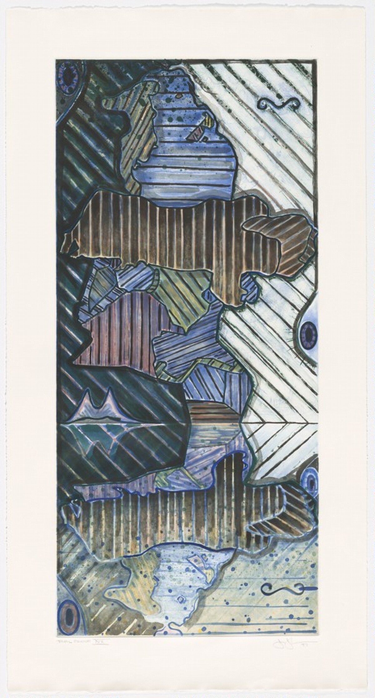 Green Angel 2 [trial proof 19] by Jasper Johns
