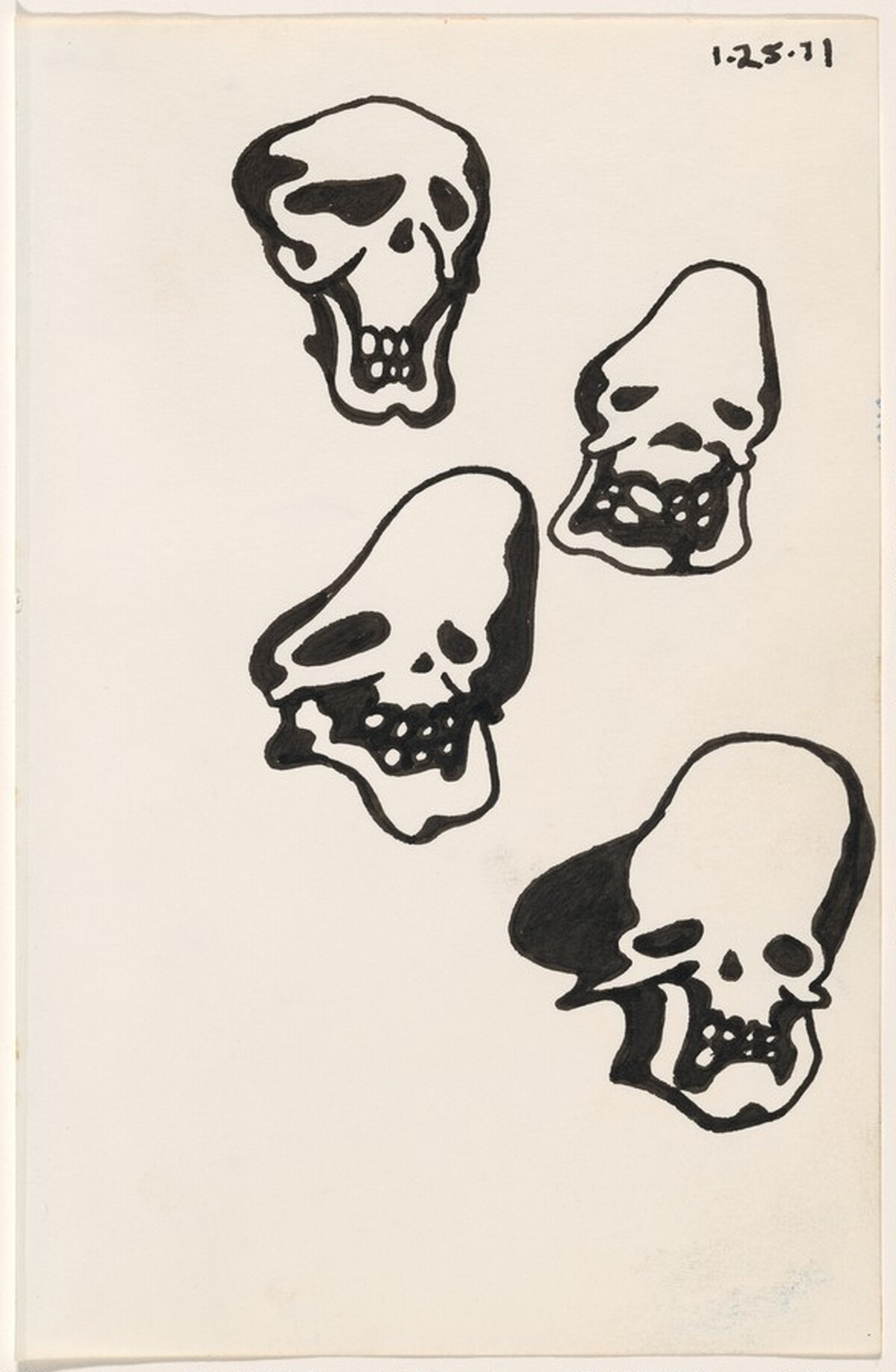 Untitled 1-25-71 [study for "tattoo" book] by James McCracken Jr.