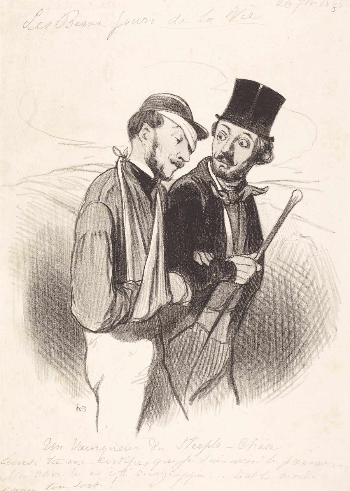 Un Vainqueur de Steeple-chase by Honoré Daumier