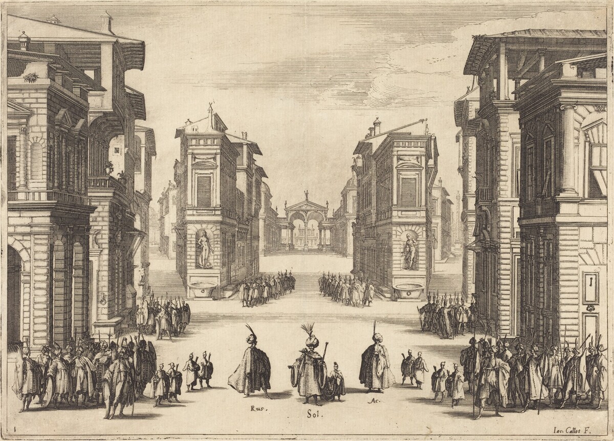 Il Solimano, Act I by Jacques Callot