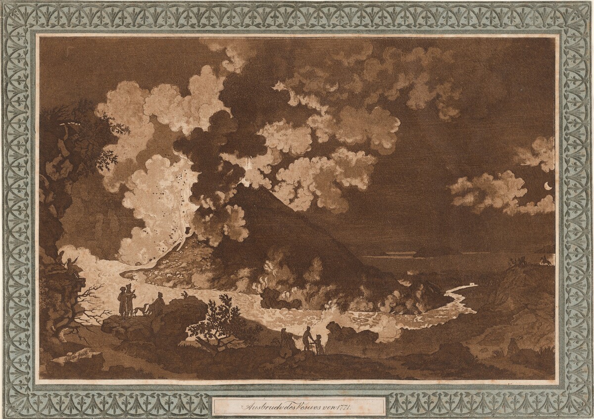 Vesuvausbruch von 1771 (The Eruption of Mount Vesuvius in 1771) by Johann Carl Richter, after Pierre-Jacques Volaire