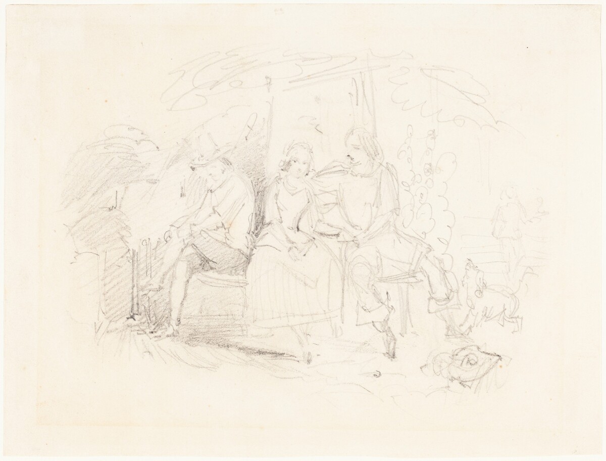 Lovers under a Tree by John Everett Millais