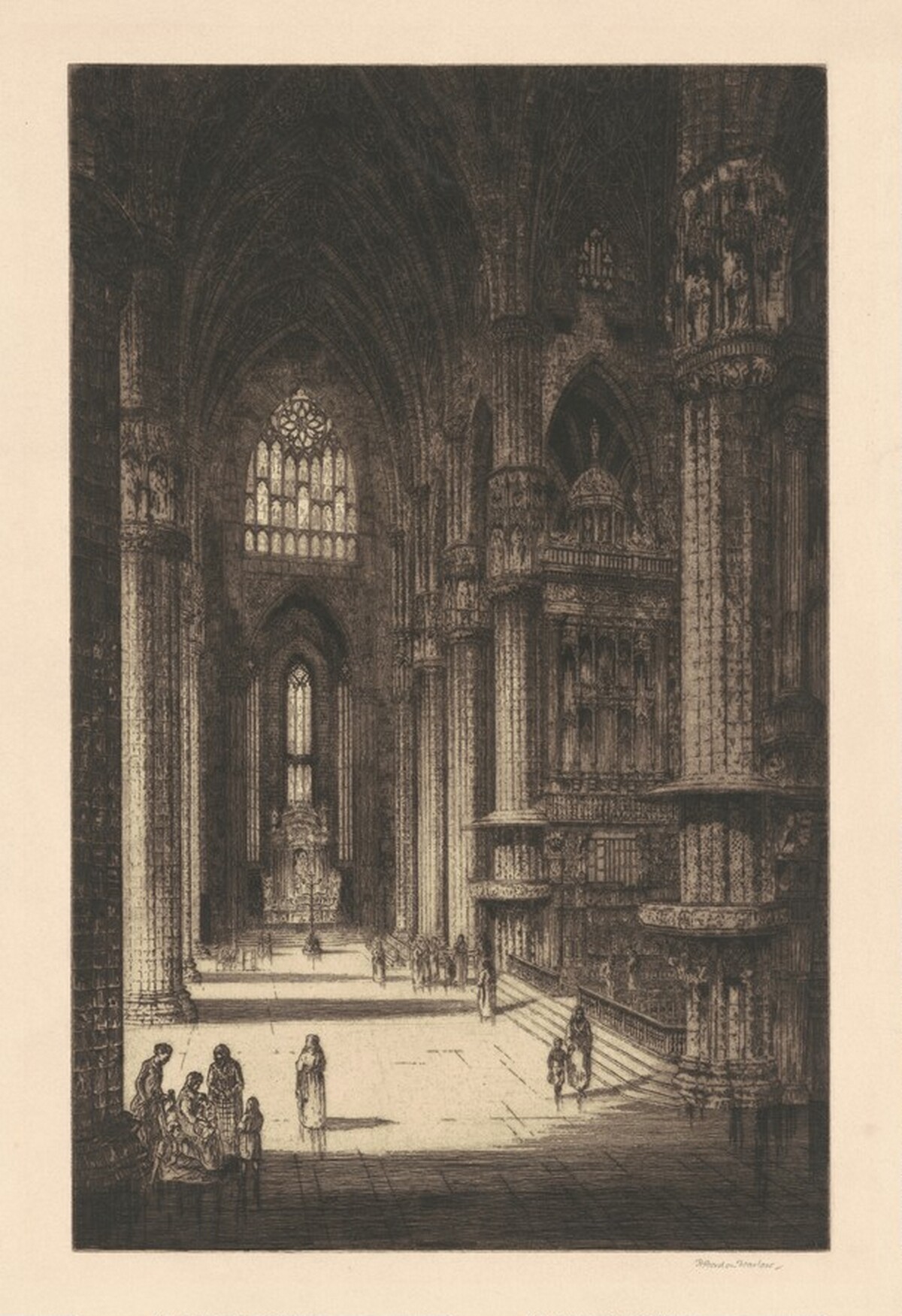 Milan Cathedral by H. Gordon Warlow