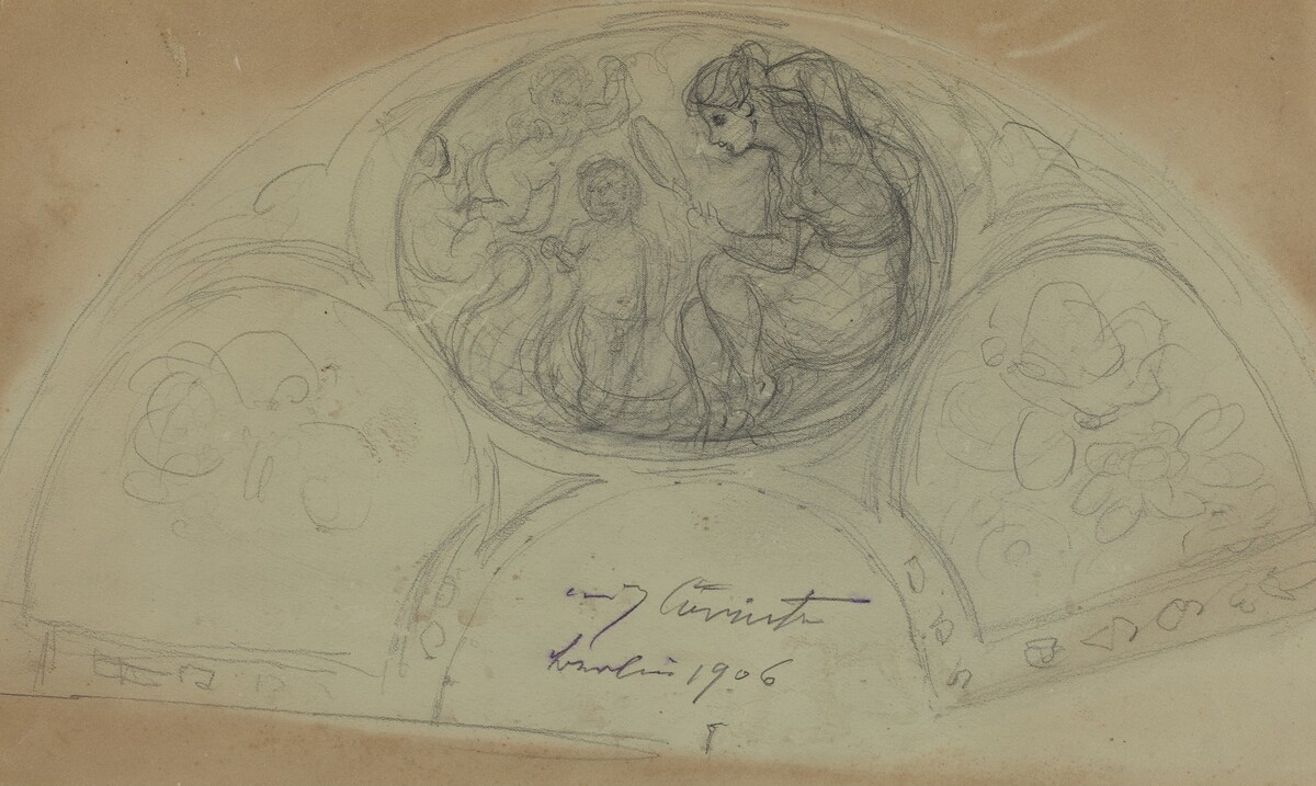 Fan Design [verso] by Lovis Corinth