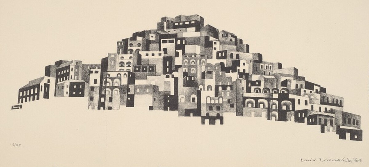 Positano, Italy by Louis Lozowick