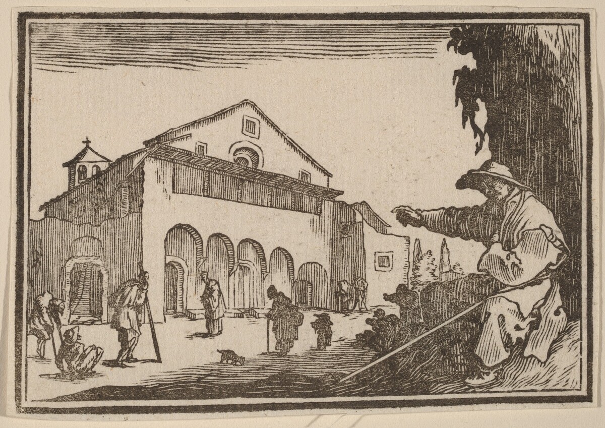 Almshouse by Edouard Eckman after Jacques Callot