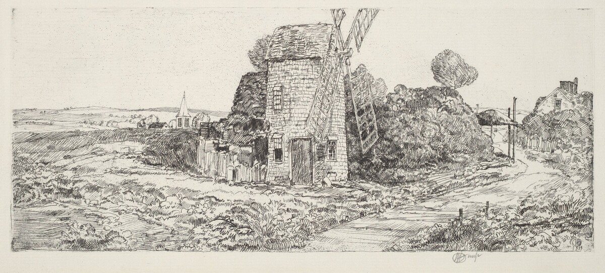 A Long Island Windmill by Childe Hassam