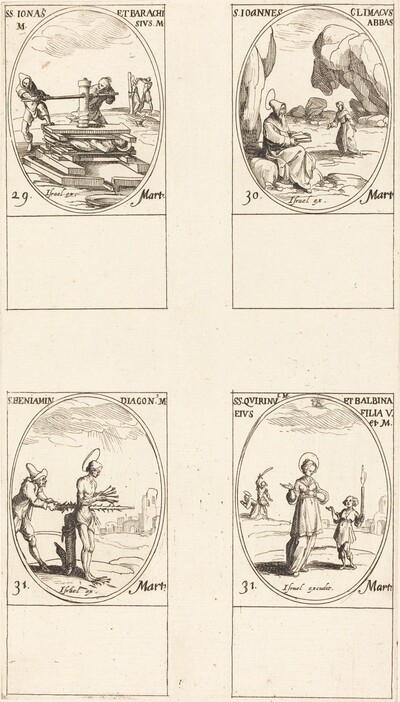 Sts. Jonas & Barachisius; St. John Climacus, Abbot; St. Benjamin; Sts. Quirinus & Bal