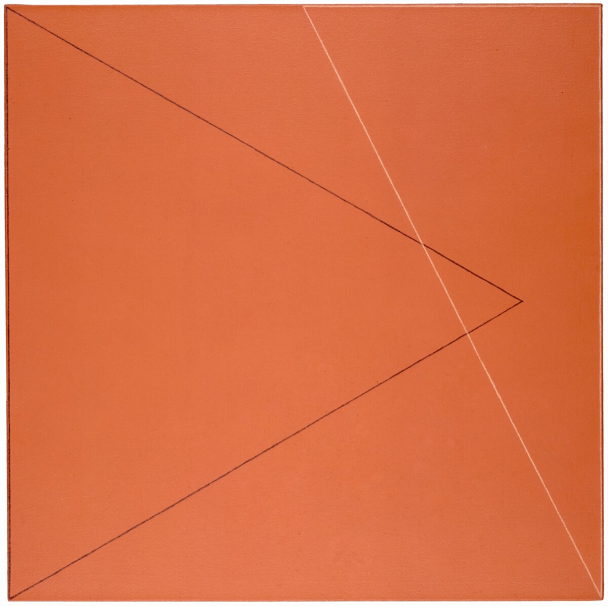 Two Triangles within a Square #2 by Robert Mangold