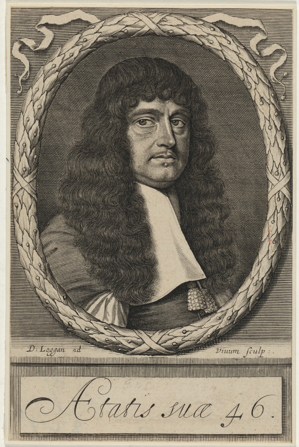 Sir George Wharton, Royalist and Astrologer by David Loggan