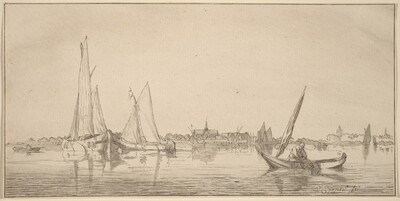 River with Town