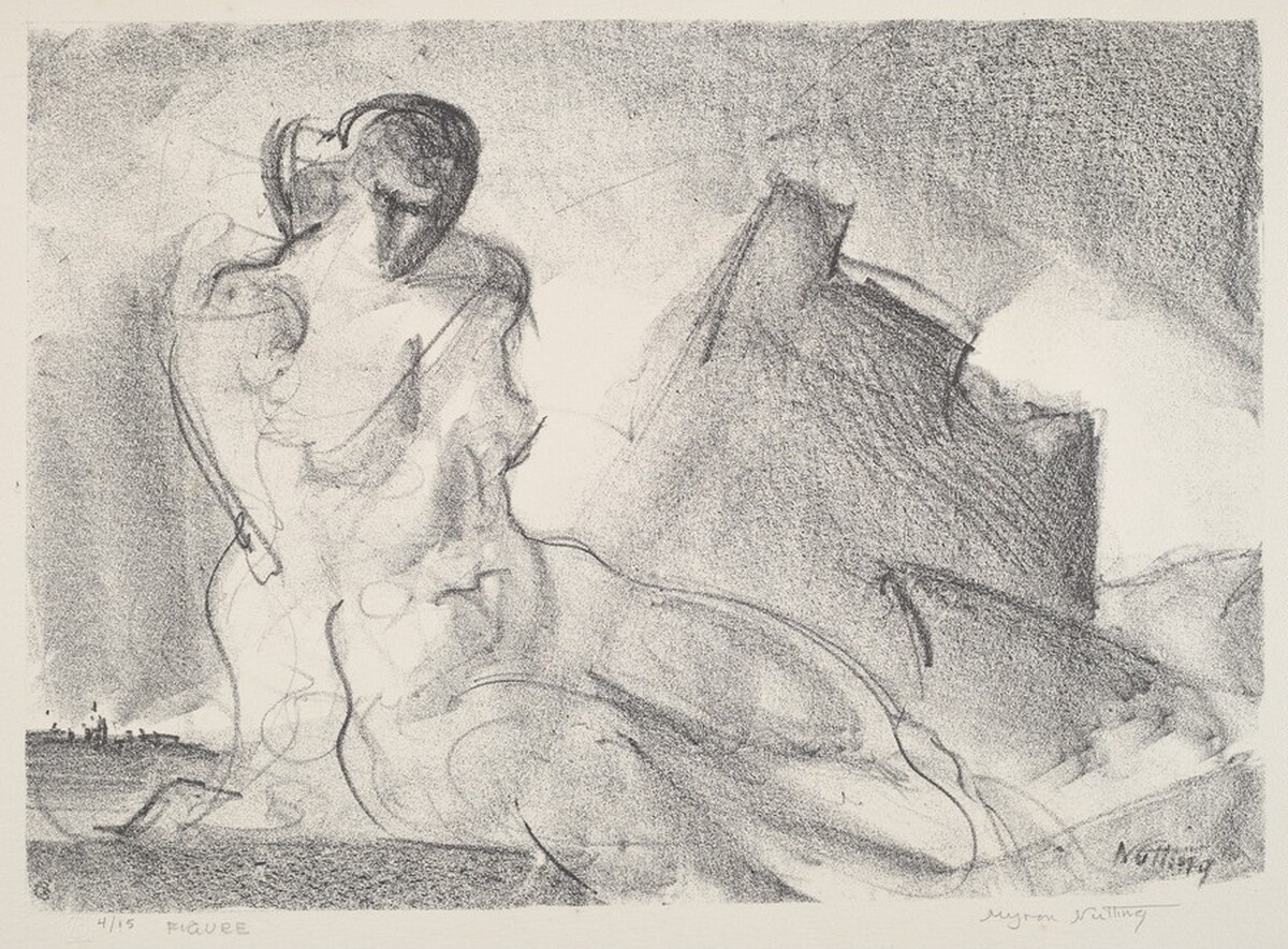 Figure by Myron Chester Nutting