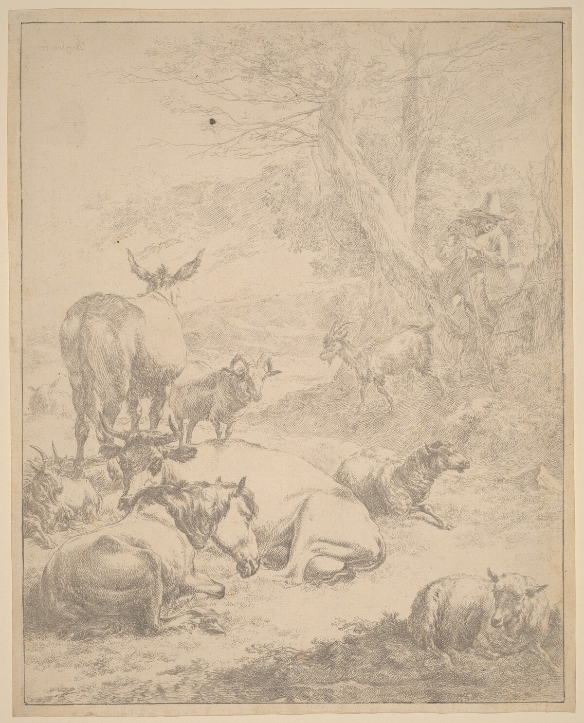 Resting Herd by Nicolaes Pietersz Berchem