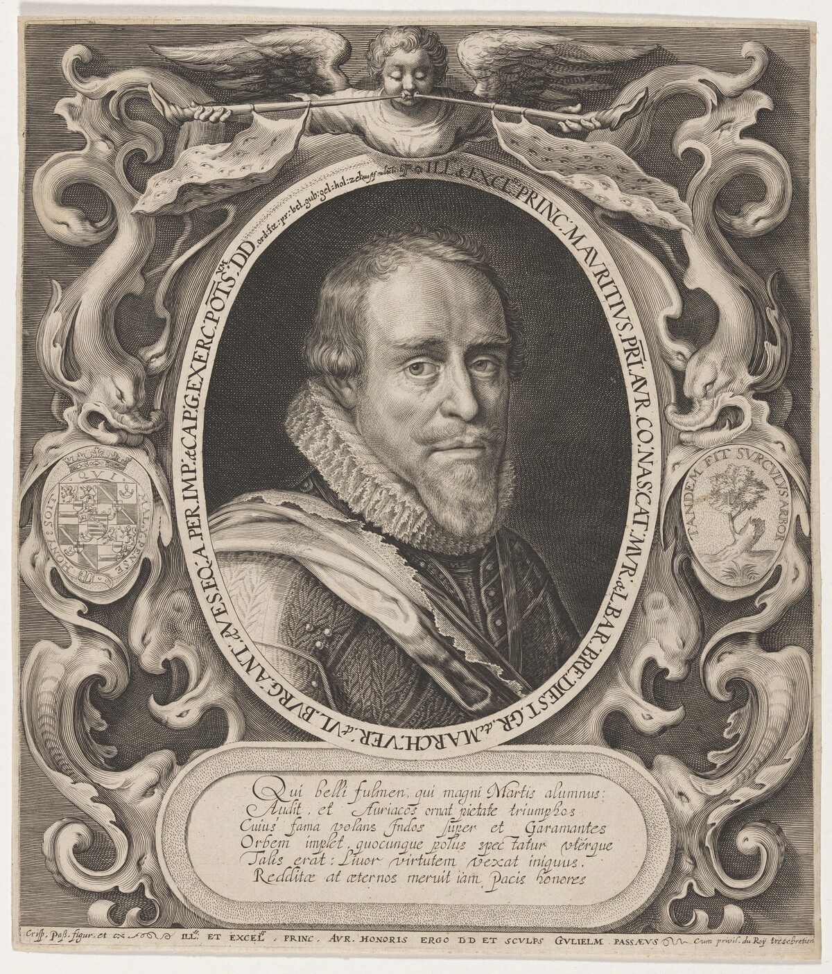 Maurice of Nassau, Prince of Orange by Willem de Passe after Crispijn de Passe I