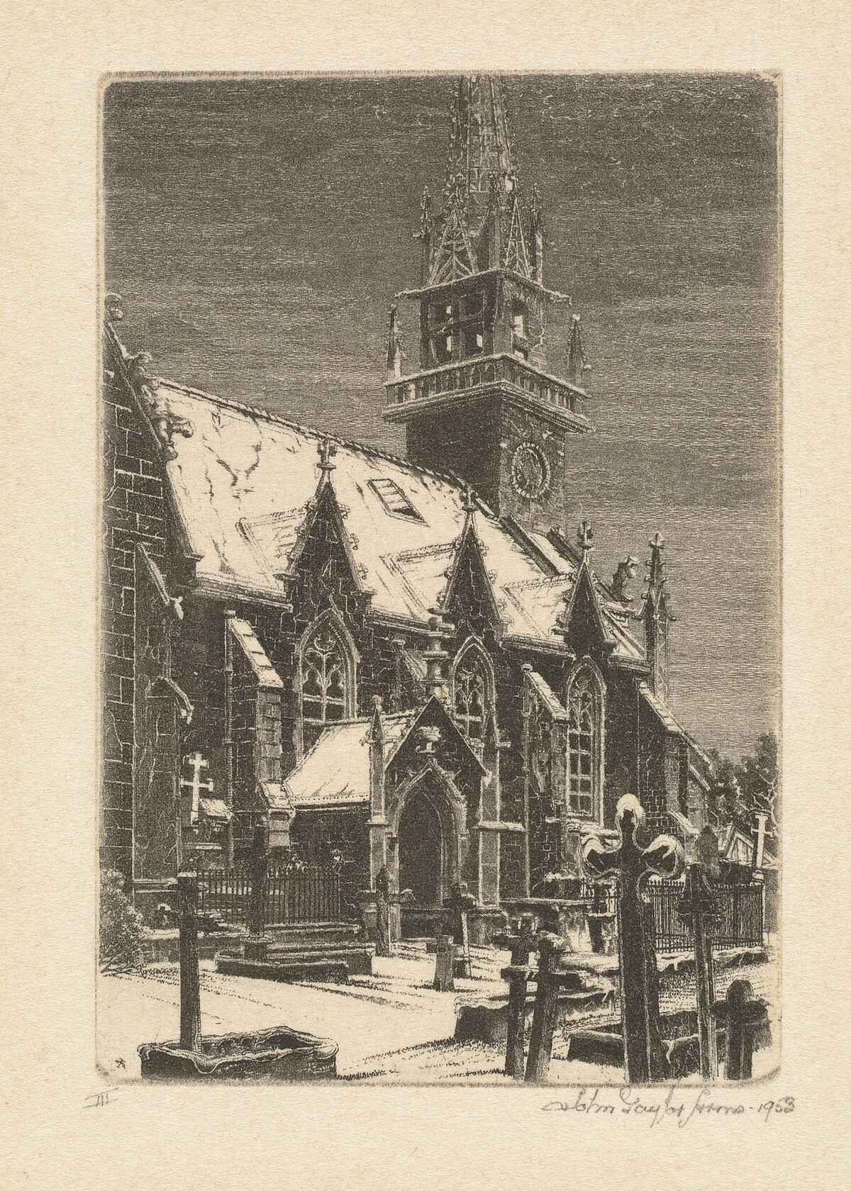 Black and White, Trébrivan by John Taylor Arms