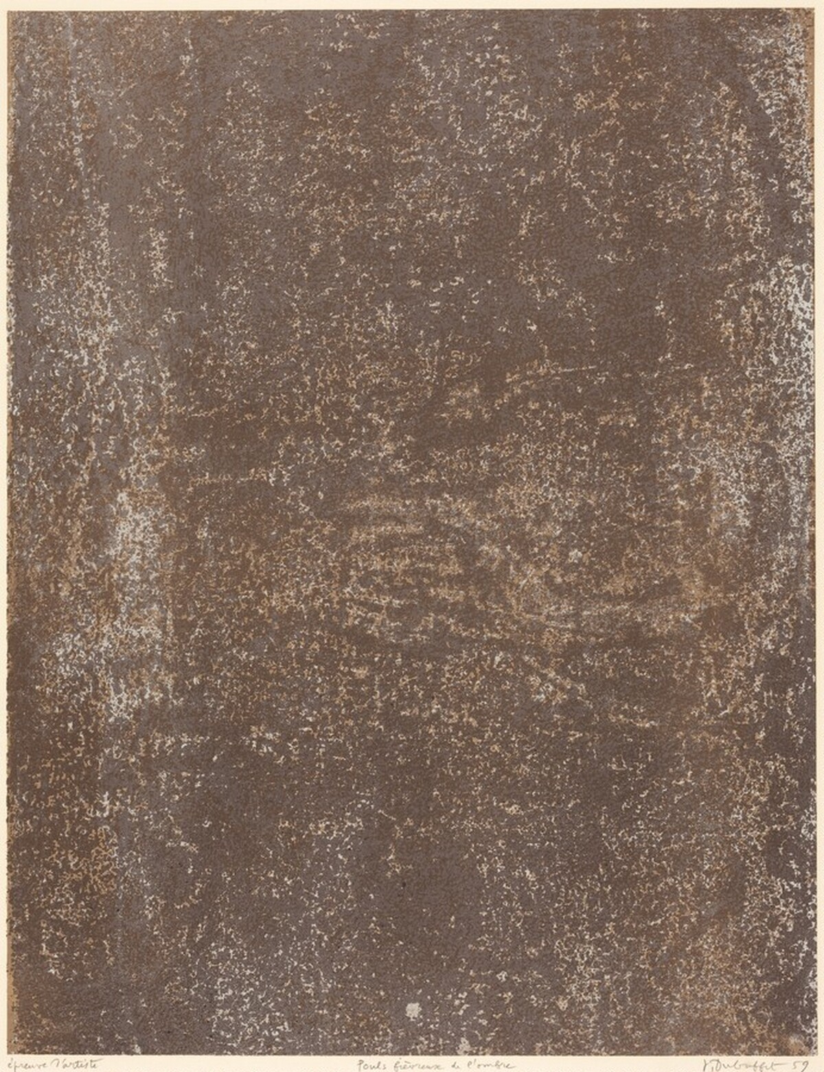Pouls fievreux de l'ombre by Jean Dubuffet