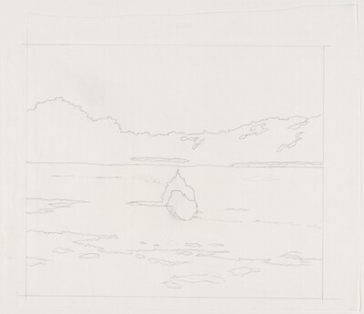 Sky and Mirror [preparatory drawing]