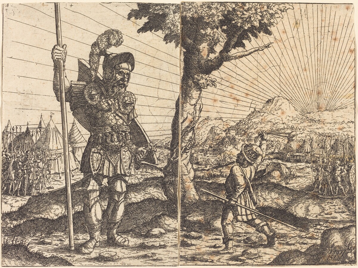 David and Goliath by Hanns Lautensack