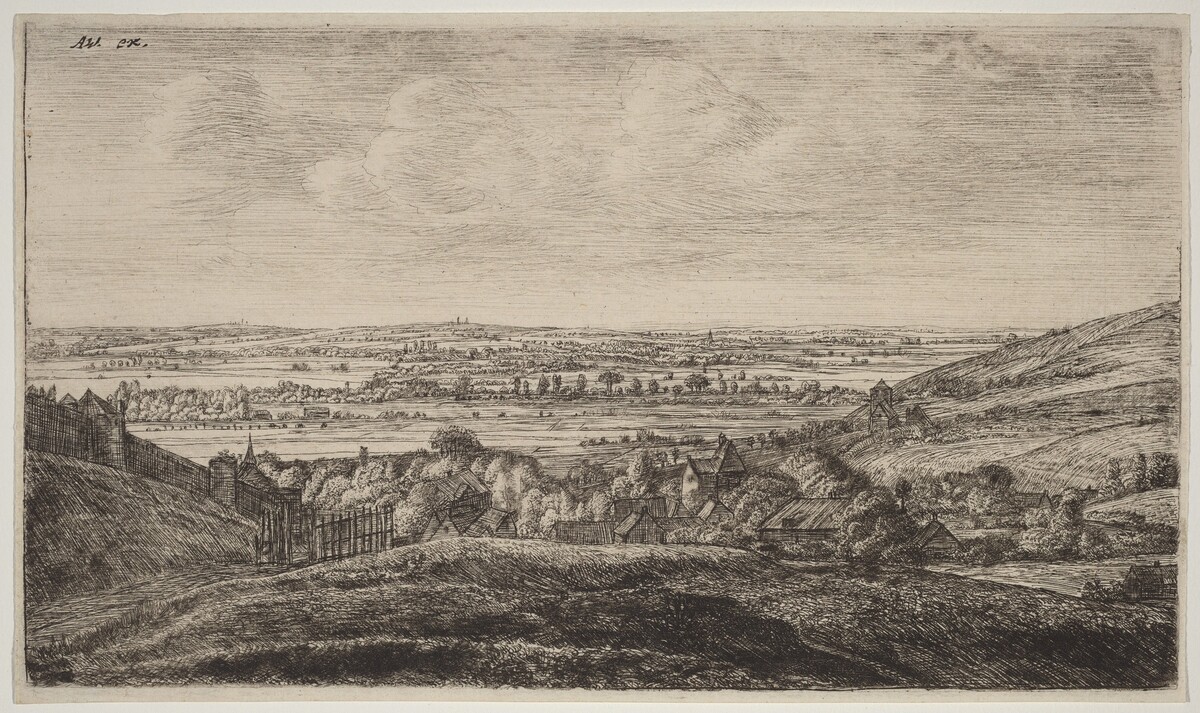Hamlet in a Valley by Anthonie Waterloo and Johannes Ruischer