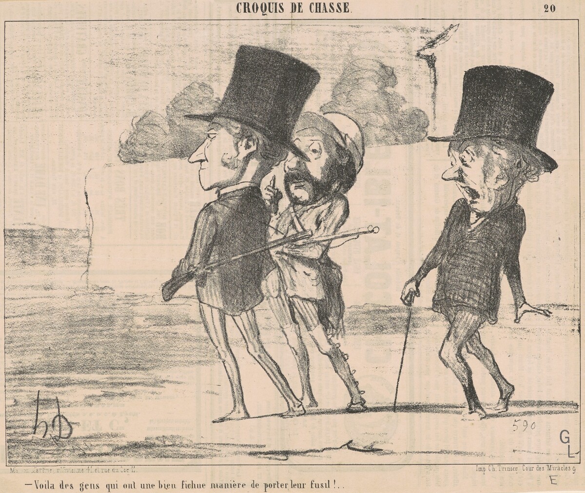 Voila des gens ont une ... fichue maniére ... by Honoré Daumier
