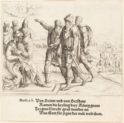 The Three Kings Tell Herod of Christ's Birth