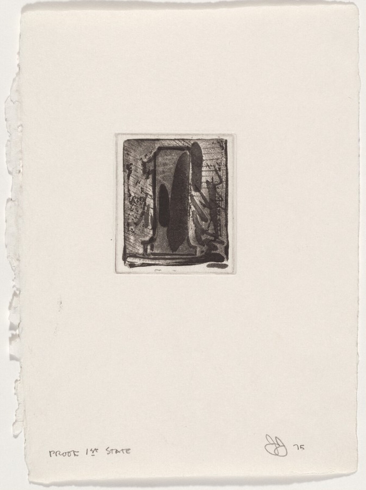 1 [proof of 1st state] by Jasper Johns