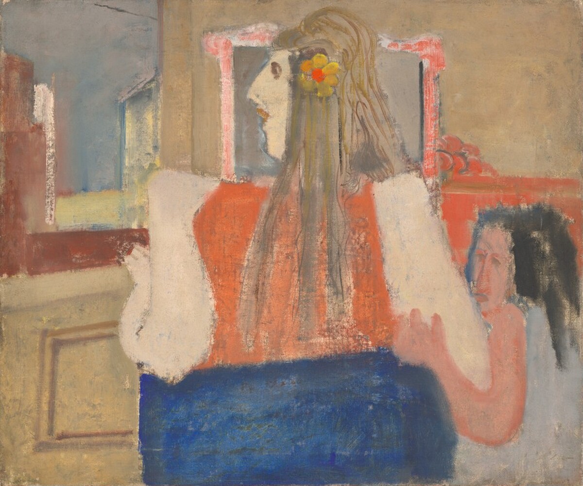 Untitled (woman and girl by a window) by Mark Rothko