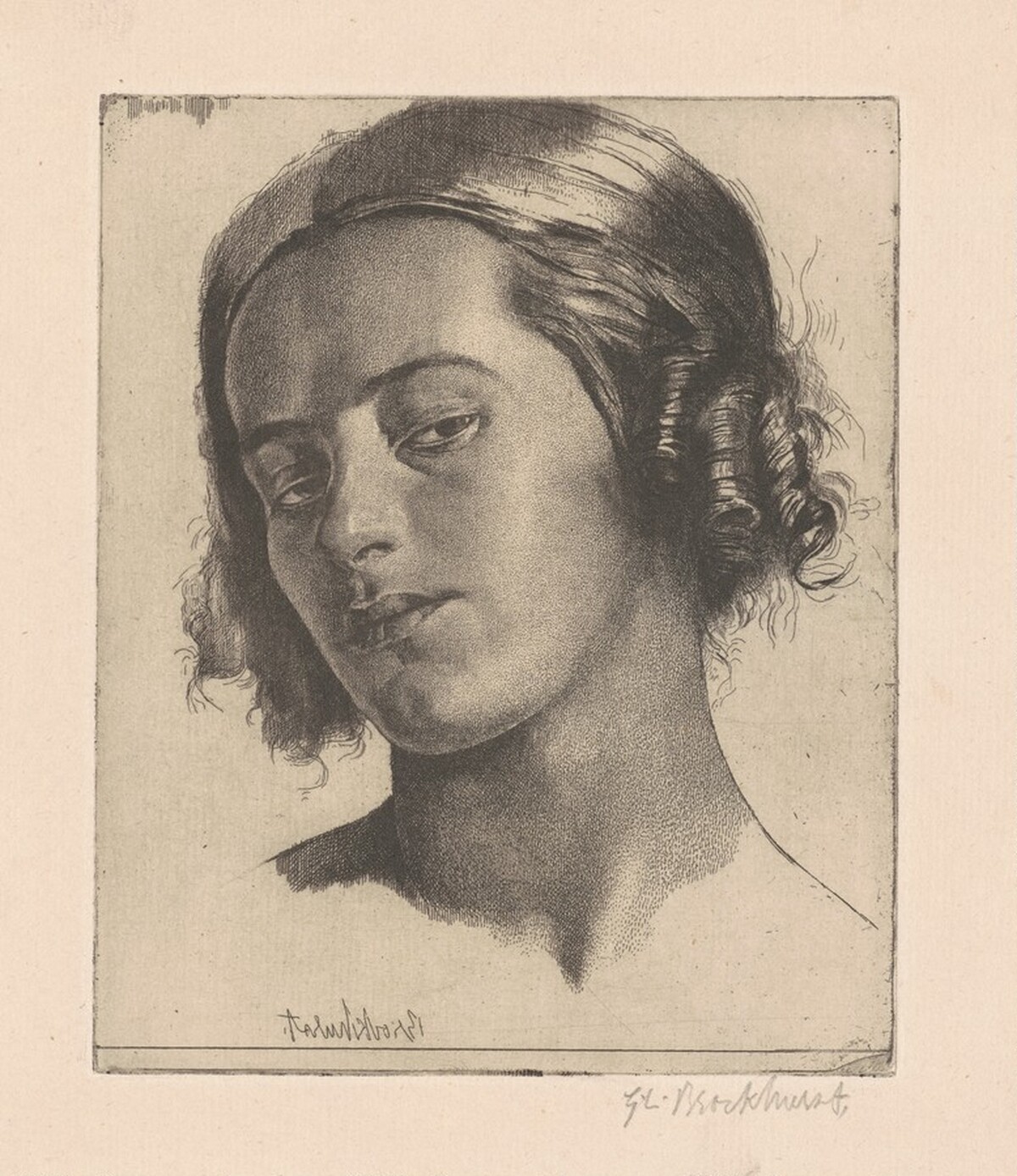 Nadia by Gerald Leslie Brockhurst