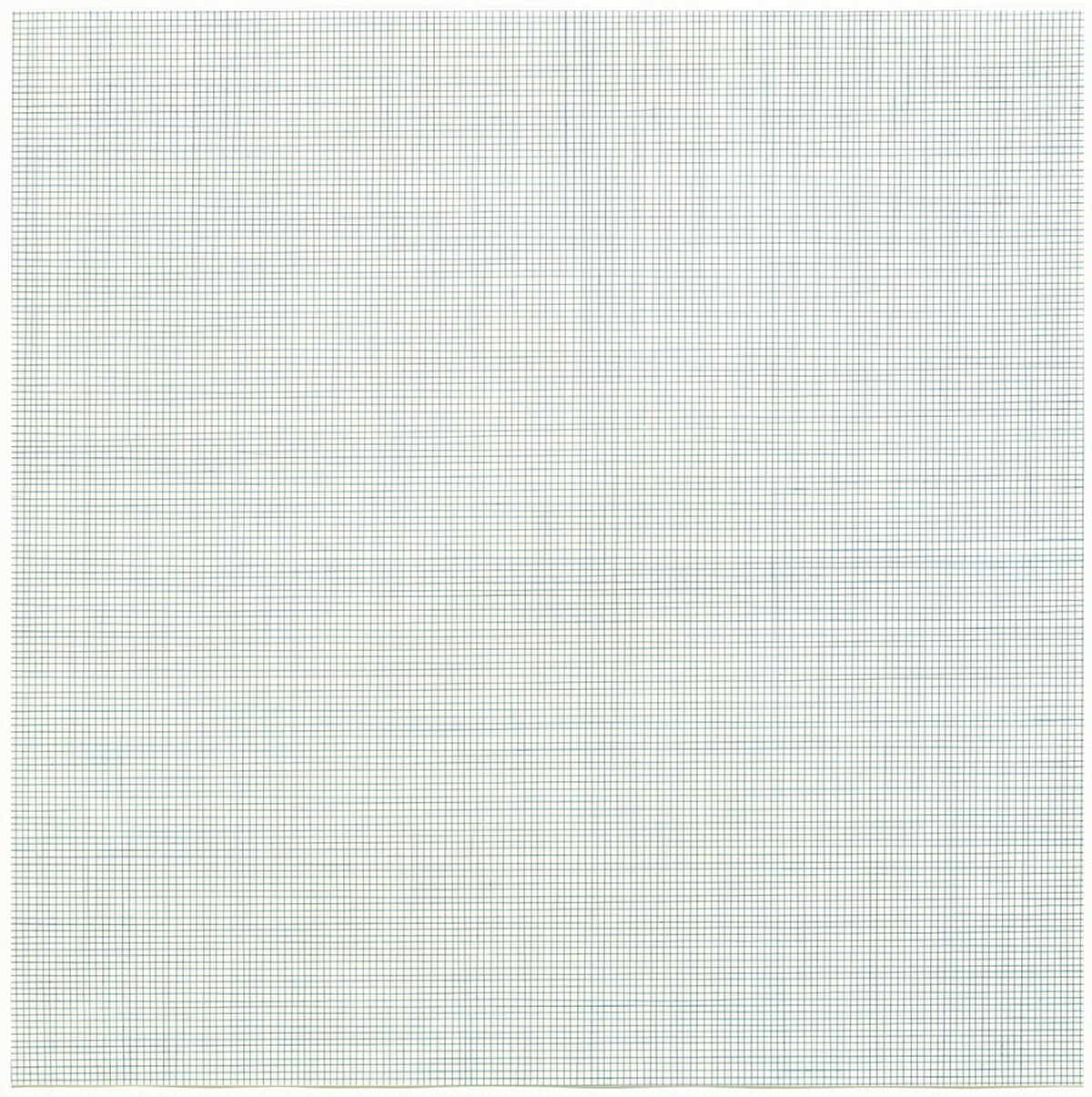 Color Grids (#18, Blue Straight/Blue Straight) by Sol LeWitt