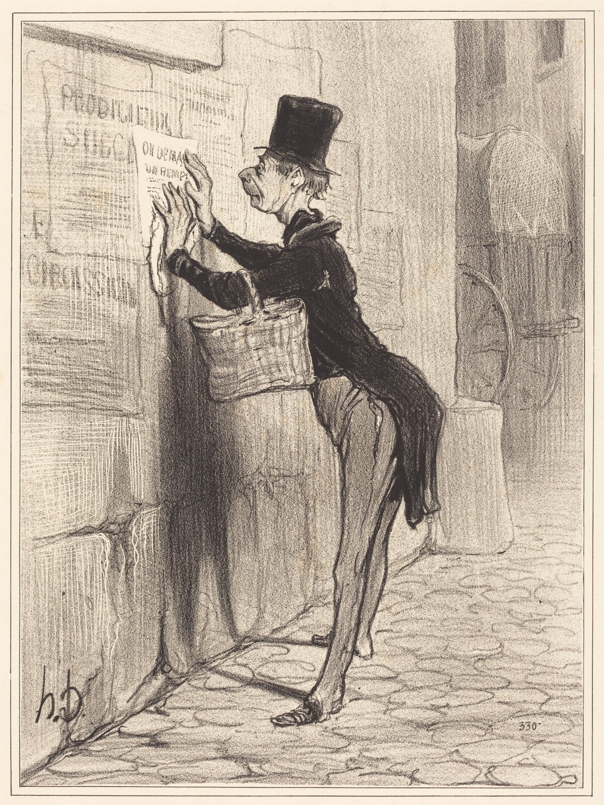 Le Placeur by Honoré Daumier
