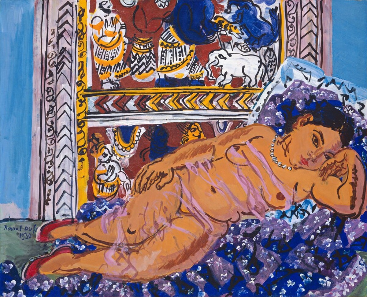 Reclining Nude by Raoul Dufy