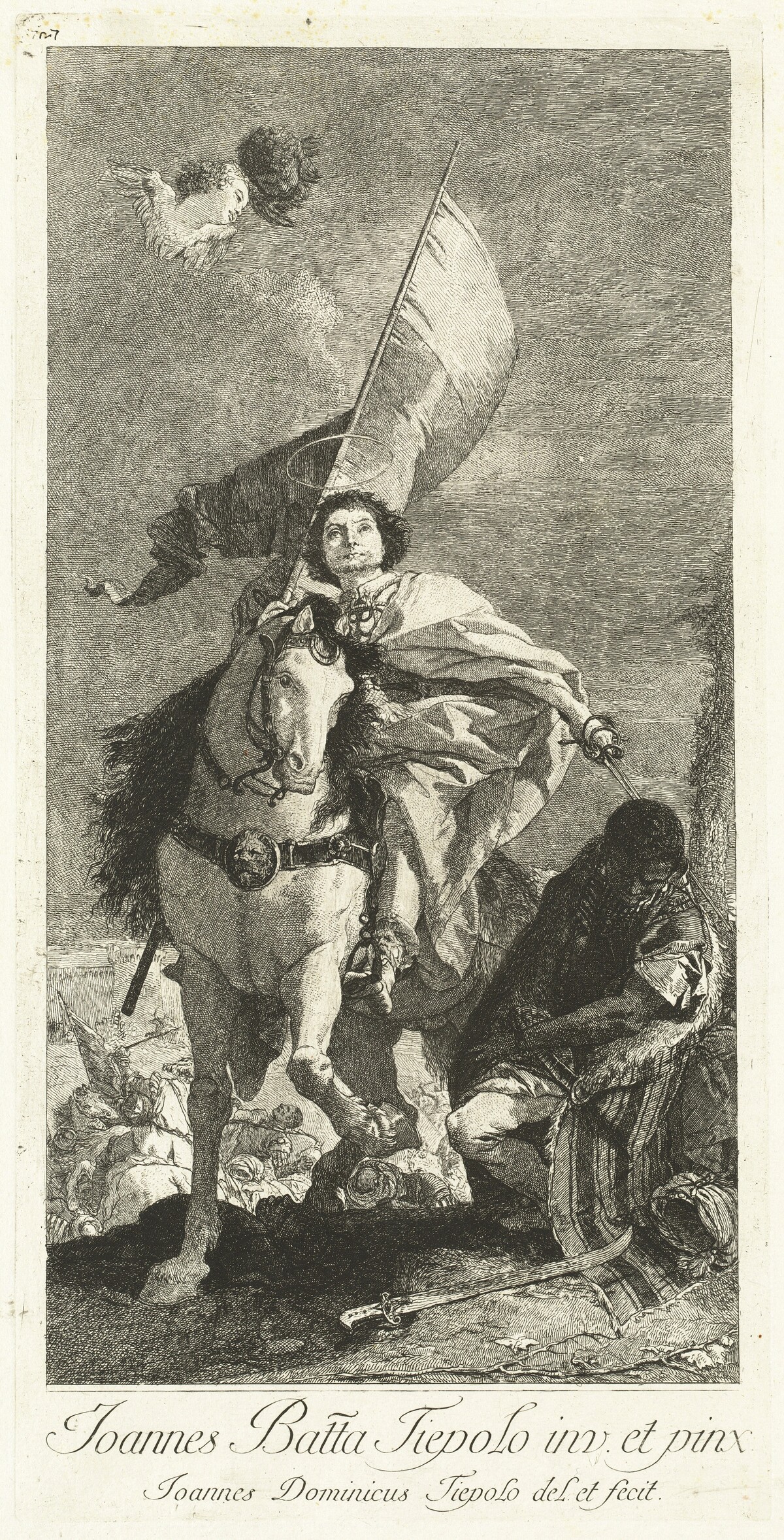 Saint James of Compostela by Giovanni Domenico Tiepolo after Giovanni Battista Tiepolo