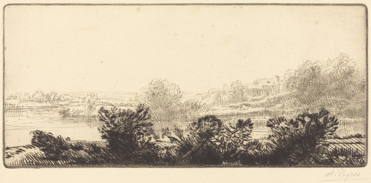 Banks of the Loire (Bord de la Loire) by Alphonse Legros