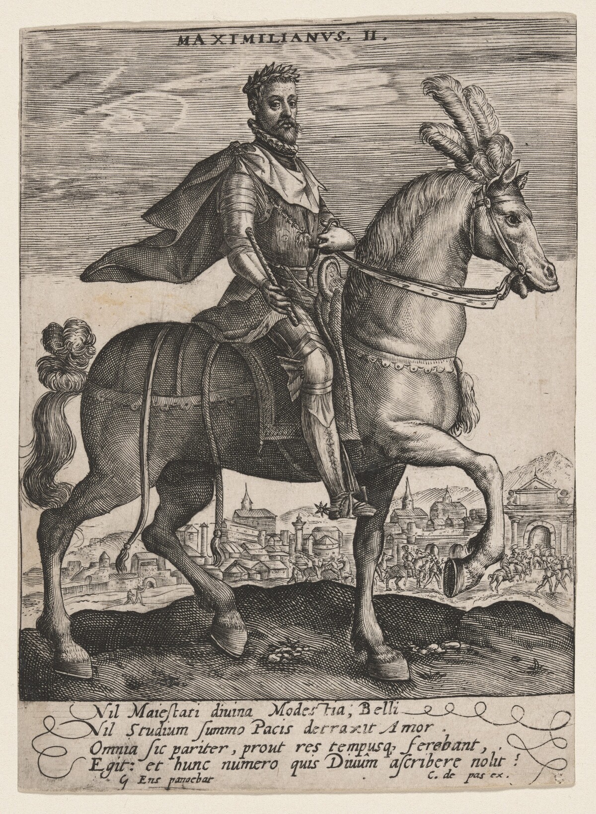 Maximilianus II by Crispijn van de Passe I