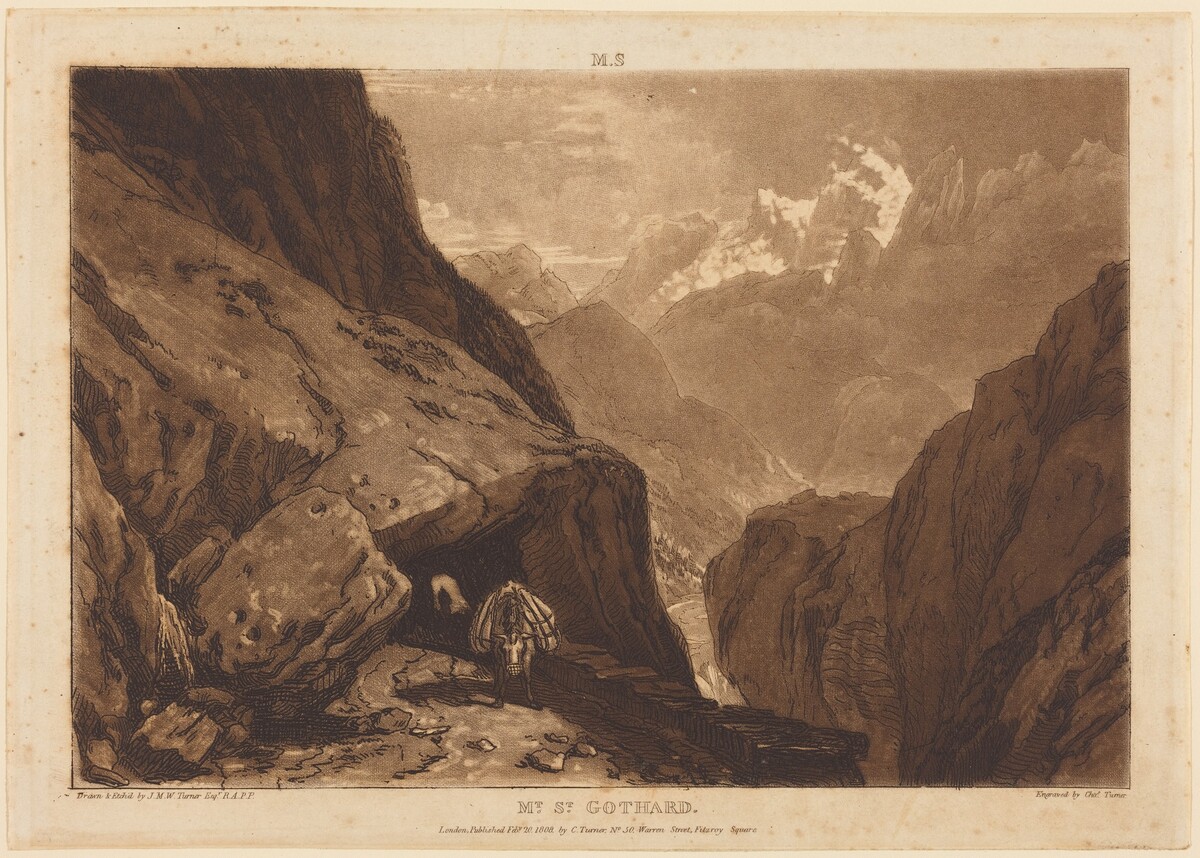 Mt. Saint Gothard by Joseph Mallord William Turner and Charles Turner