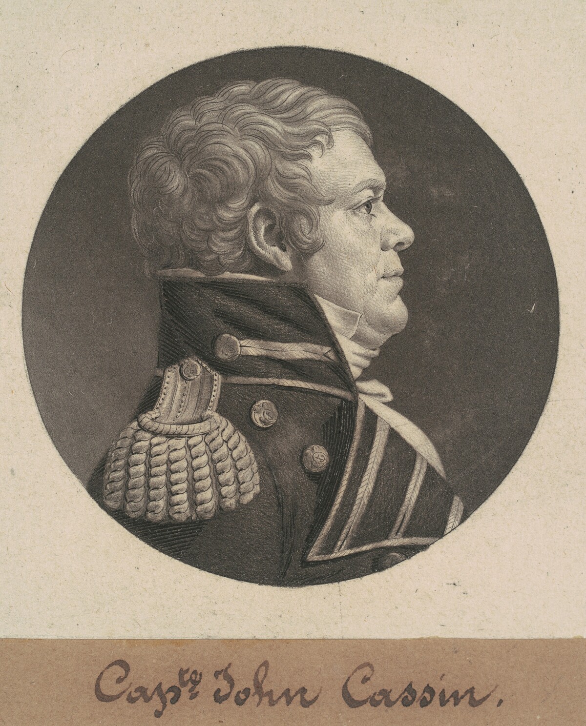 John Cassin by Charles B. J. Févret de Saint-Mémin