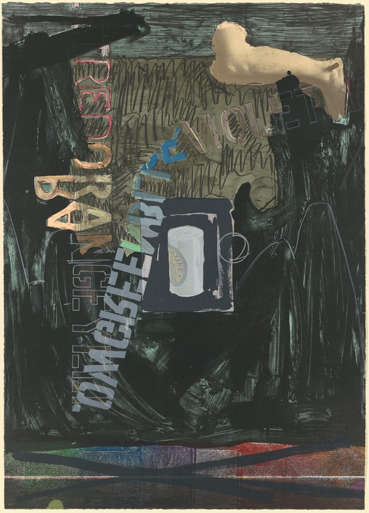 Decoy II [working proof] by Jasper Johns
