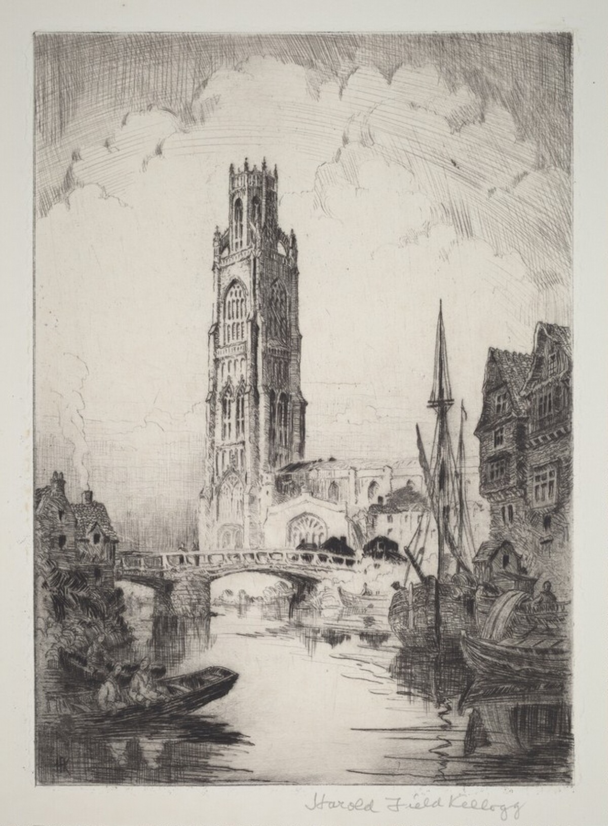 St. Botolph's Church, The Stump, Boston, England by Harold Field Kellogg
