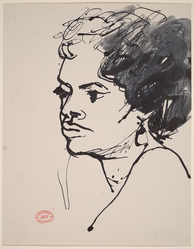 Untitled [head of a woman]