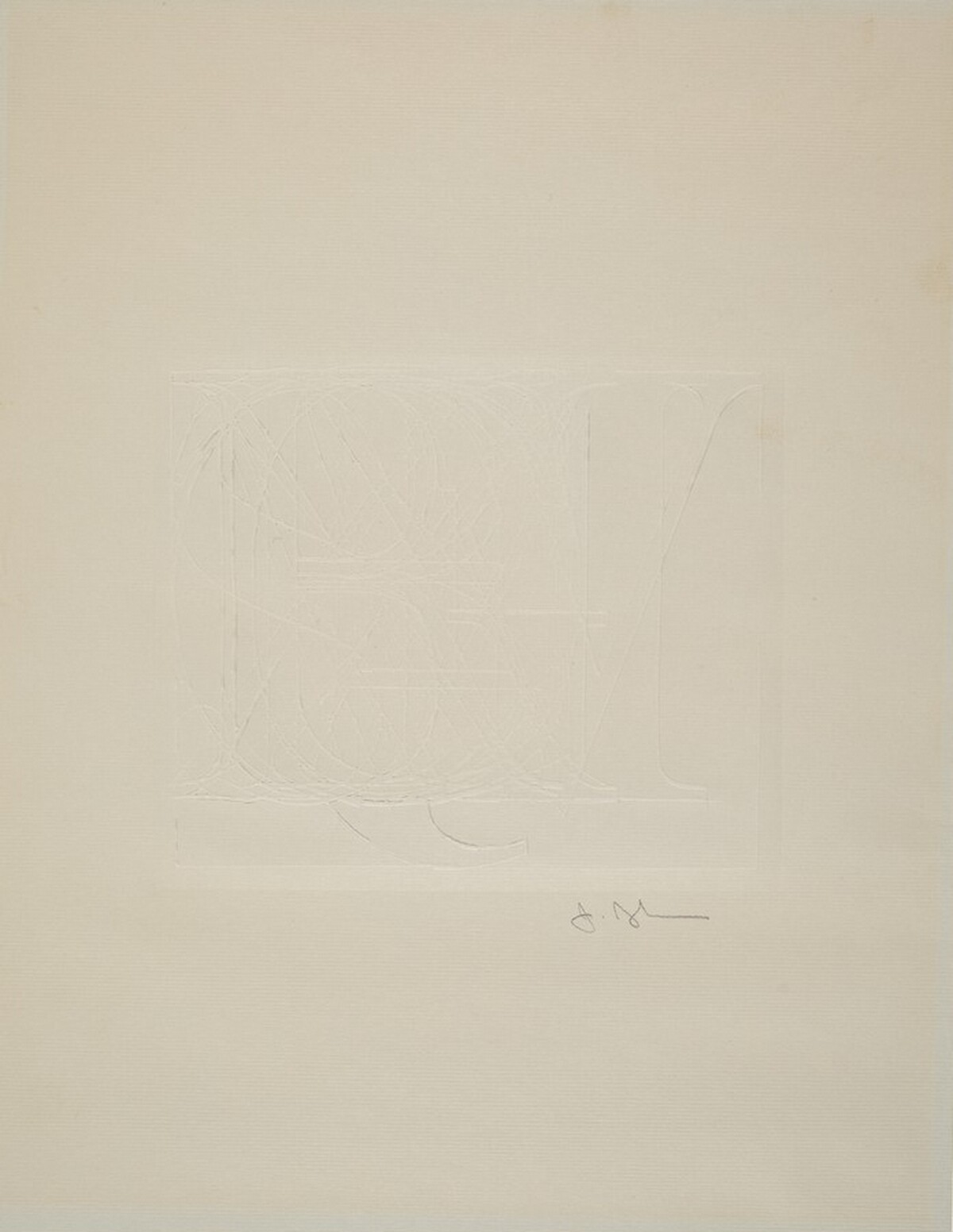 Alphabet by Jasper Johns